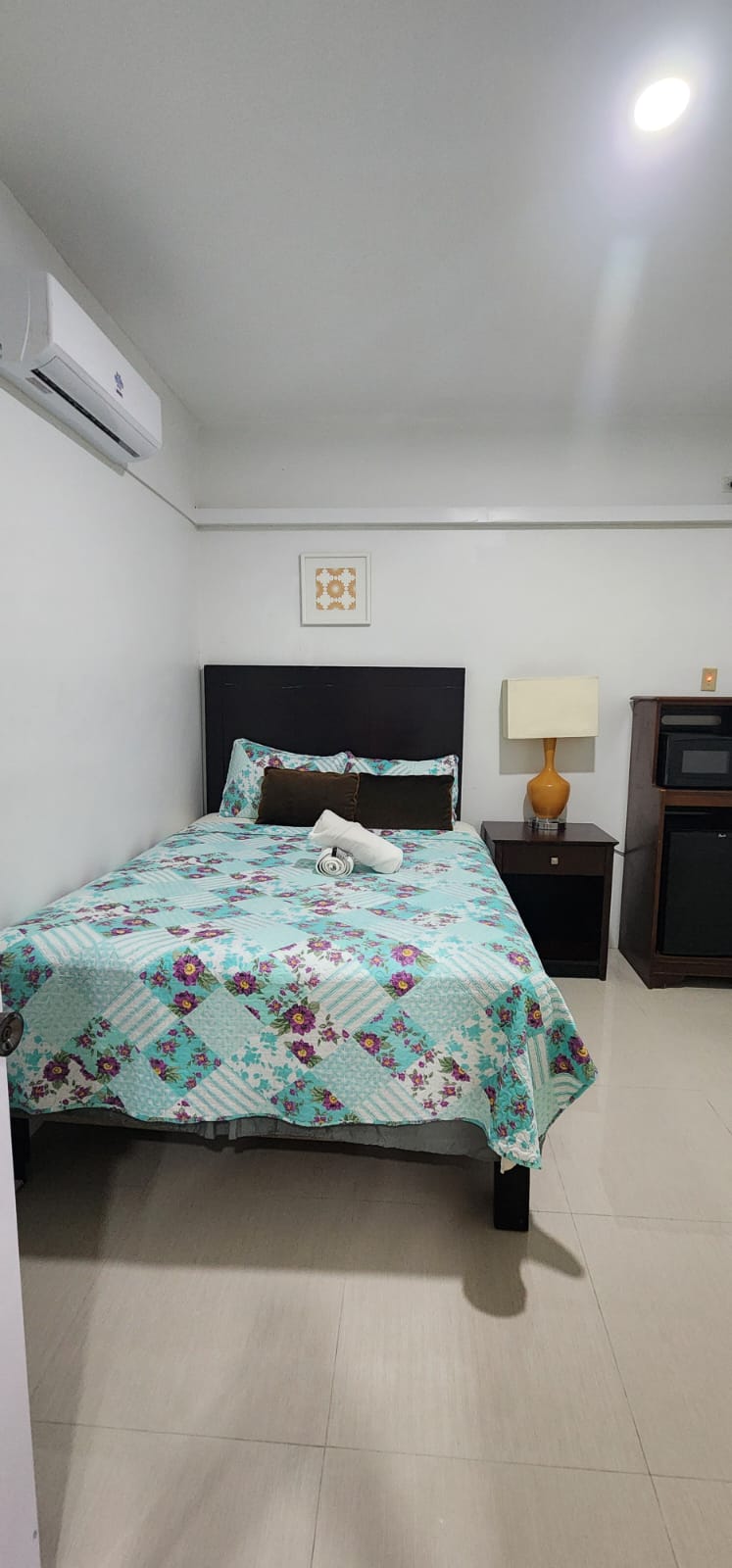 Bedroom in a three-bedroom apartment