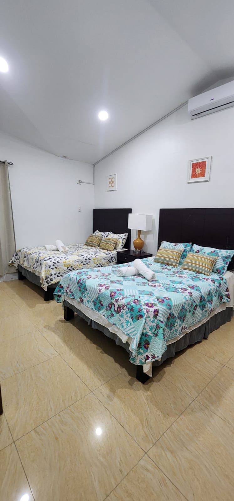 Bedroom with two queen-size beds